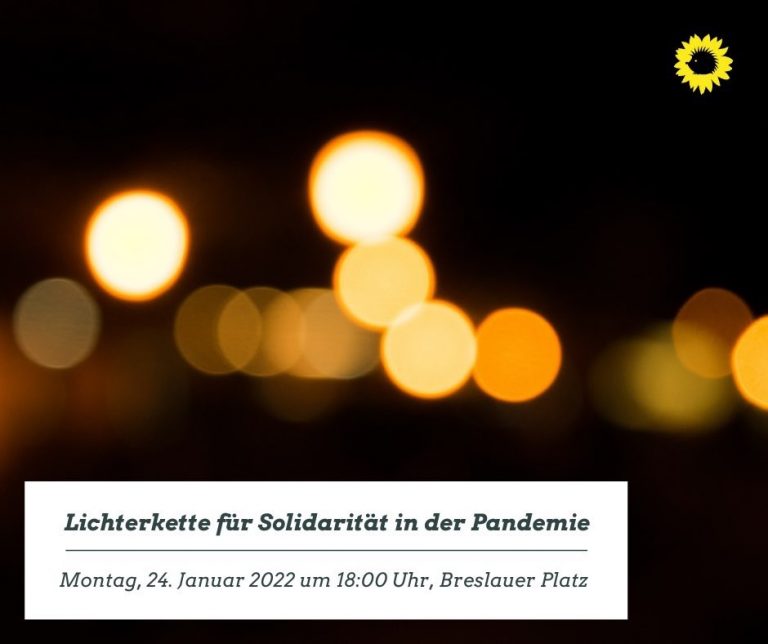 Lichterkette für Solidarität in der Pandemie