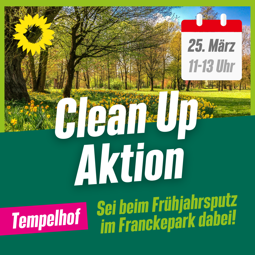 Clean Up Aktion in Tempelhof
