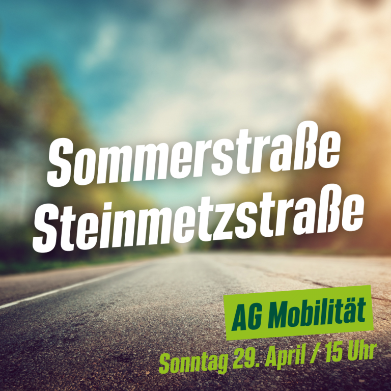 AG Mobilität beim Einweihungsfest der Sommerstraße Steinmetzstraße