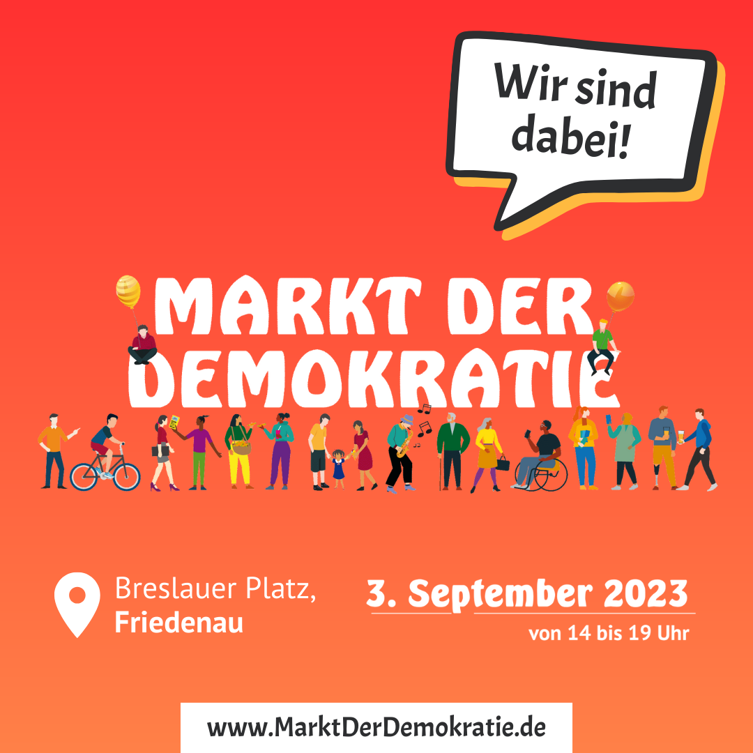 Markt der Demokratie - Wir sind dabei!