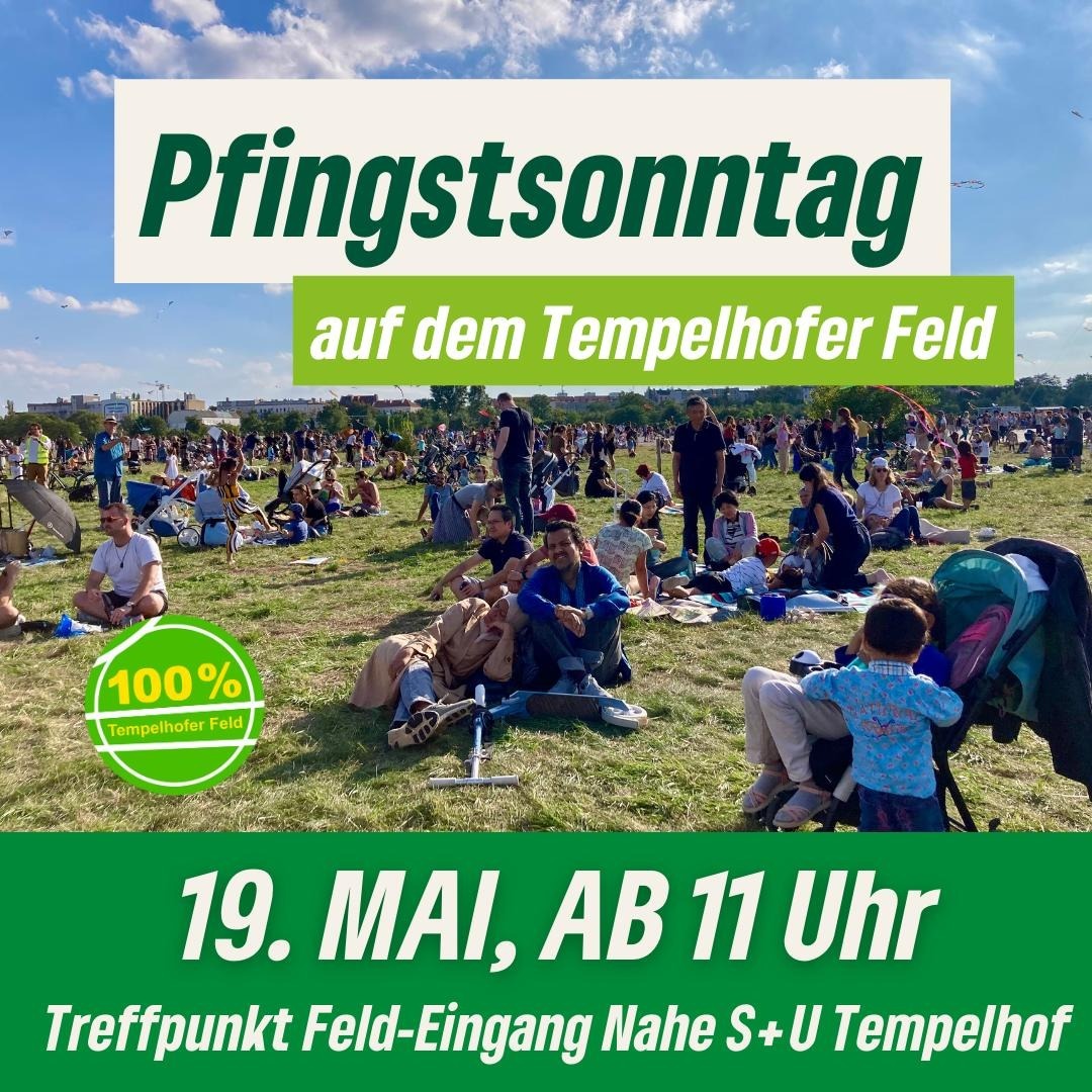 Aktion #Feldliebe auf dem Tempelhofer Feld