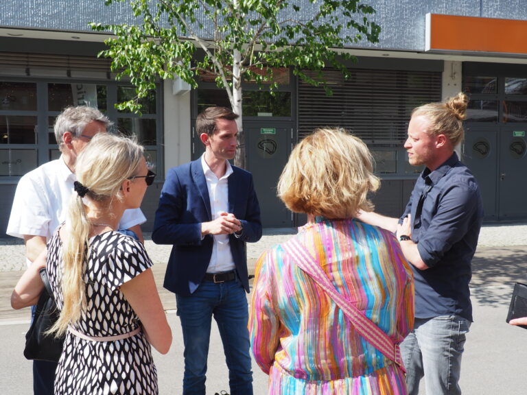 Besuch des EUREF-Campus mit Bezirksbürgermeister Jörn Oltmann und Andreas Audretsch, MdB