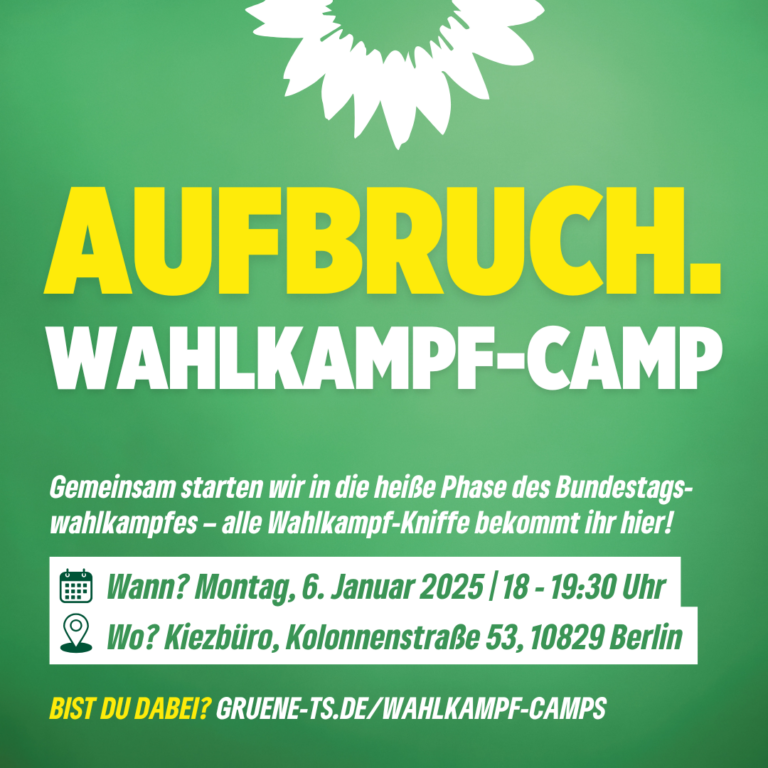 Wahlkampf-Camps – Werde Teil unserer Kampagne! 🌍💪