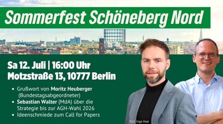 Sommerfest der Ortsgruppe Schöneberg Nord mit Sektempfang