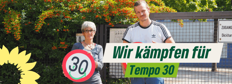 Wir kämpfen für Tempo 30 in der Stadt