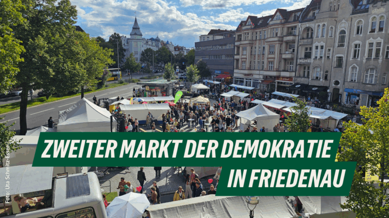 Markt der Demokratie in Friedenau: 1.000 Besucher*innen setzen starkes Zeichen für Zusammenhalt