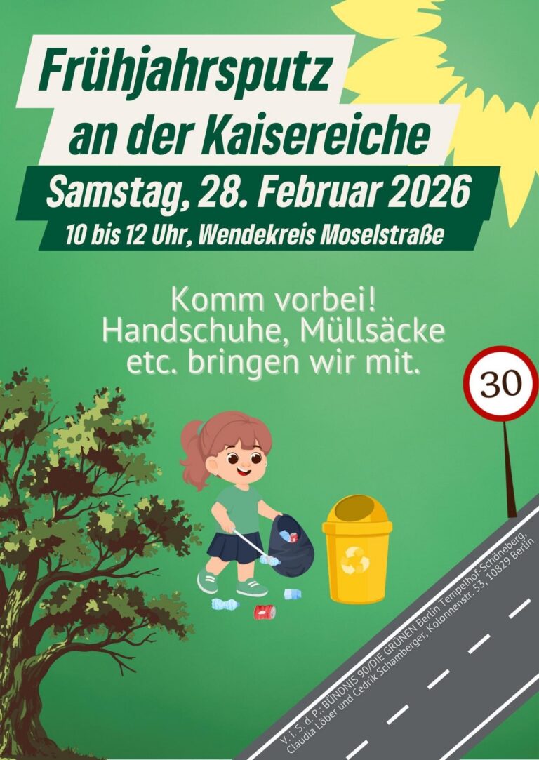 Frühjahrsputz an der Kaisereiche – Gemeinsam für einen sauberen Kiez! 🌿✨